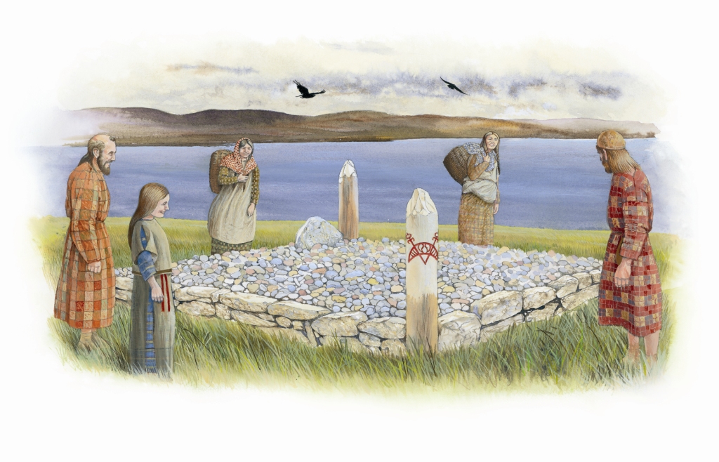 Artistic representation created for Archaeology Service of how it may have looked based on archaeological evidence © Museum & Tasglann nan Eilean